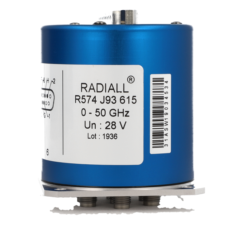 SP5T Terminated Ramses SMA2.9 40GHz Latching Self-cut-off Auto-reset 28Vdc BCD TTL Diodes D-sub connector SP5T Terminated Ramses SMA2.9 40GHz Latching Self-cut-off Auto-reset 28Vdc BCD TTL Diodes D-sub connector