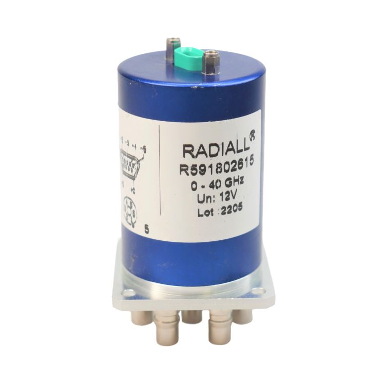 SP6T Subminiature QMA 6GHz Latching Global Reset 28Vdc Micro-D connector