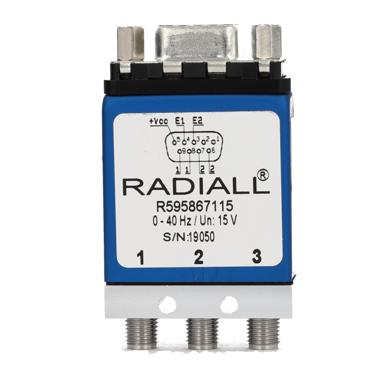 SPDT Platinum SMA 6GHz Latching Self-cut-off 15Vdc TTL Positive common Diodes D-sub connector