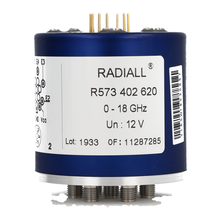 SP5T Ramses QMA 6GHz Latching Self-cut-off Auto-reset 12Vdc BCD TTL Diodes Pins Terminals SP5T Ramses QMA 6GHz Latching Self-cut-off Auto-reset 12Vdc BCD TTL Diodes Pins Terminals