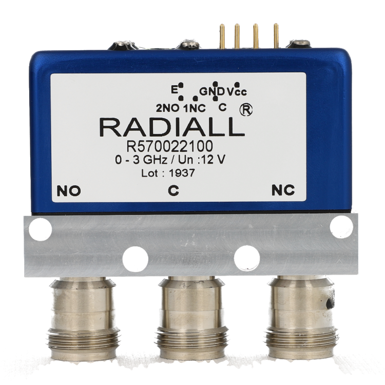 SPDT Ramses TNC 12.4GHz Failsafe Indicators 28Vdc Pins Terminals