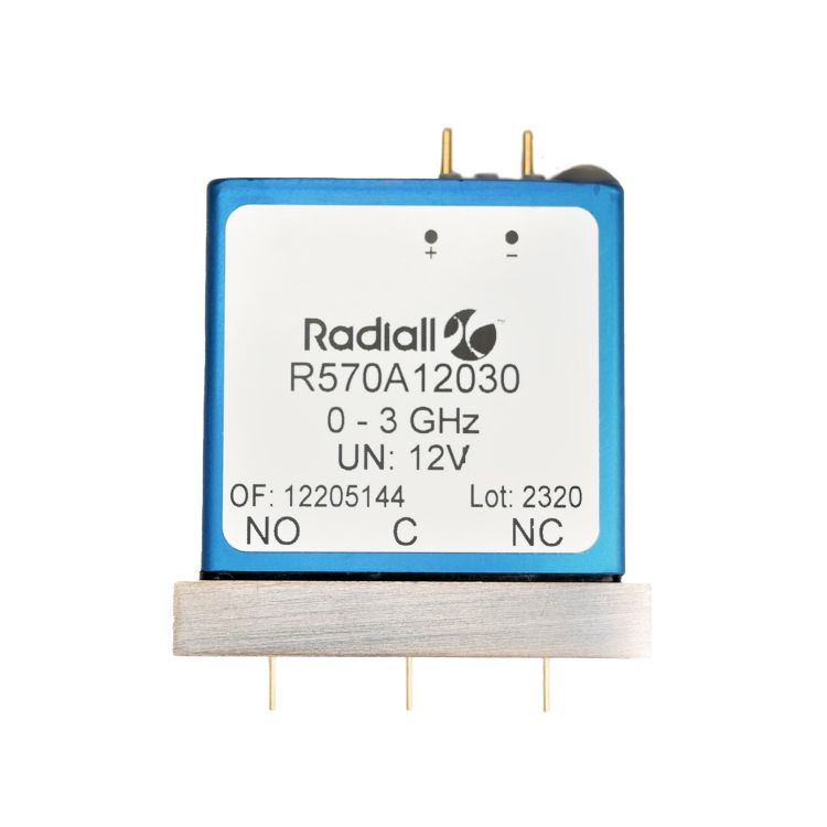 SPDT Ramses Pc board mount 3GHz Latching Indicators 12Vdc Pins Terminals