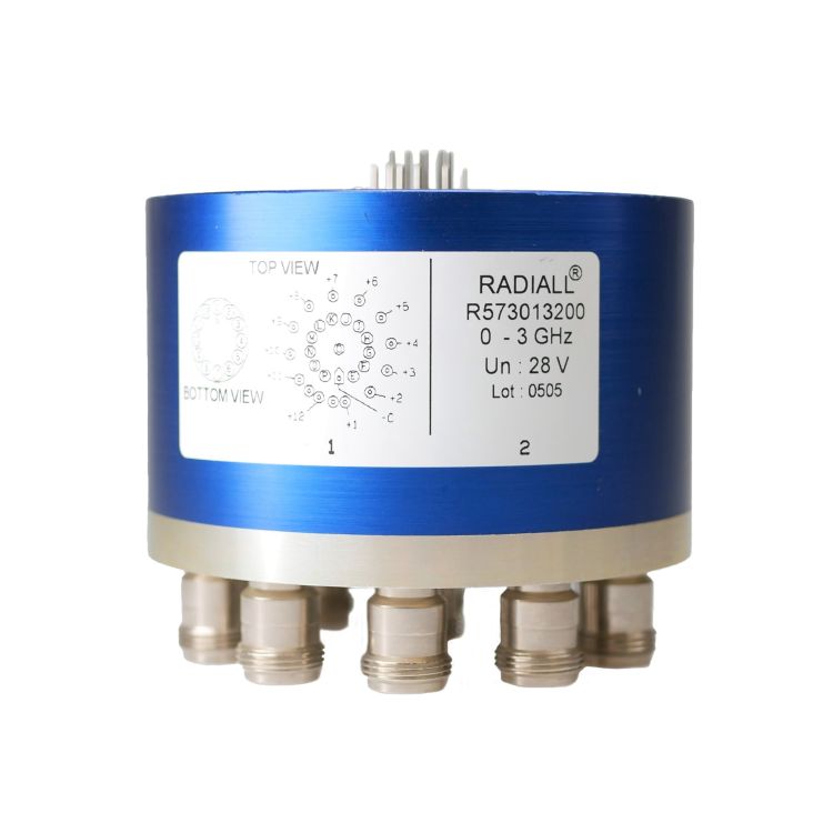 SP5T Ramses N 3GHz Normally open 12Vdc Pins Terminals