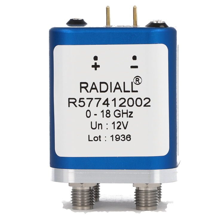 DPDT Ramses SMA2.9 40GHz Latching 12Vdc Positive common Pins Terminals DPDT Ramses SMA2.9 40GHz Latching 12Vdc Positive common Pins Terminals