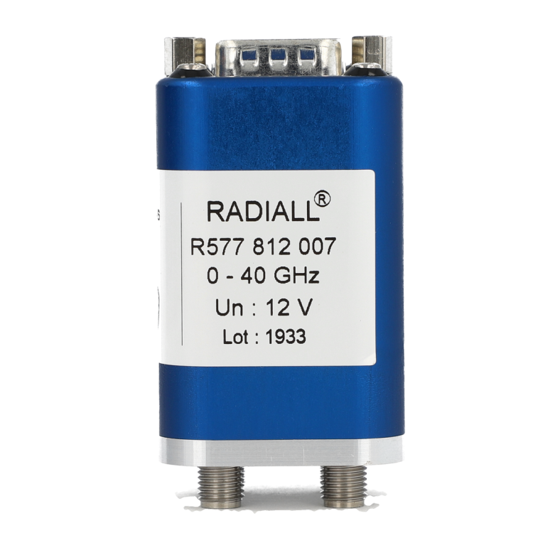 DPDT Ramses SMA 26.5GHz Latching Self-cut-off 12Vdc Positive common Diodes D-sub connector DPDT Ramses SMA 26.5GHz Latching Self-cut-off 12Vdc Positive common Diodes D-sub connector