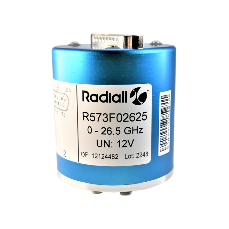 SP4T Ramses SMA 26.5GHz Latching Indicators 28Vdc Positive common Diodes D-sub connector SP4T Ramses SMA 26.5GHz Latching Indicators 28Vdc Positive common Diodes D-sub connector