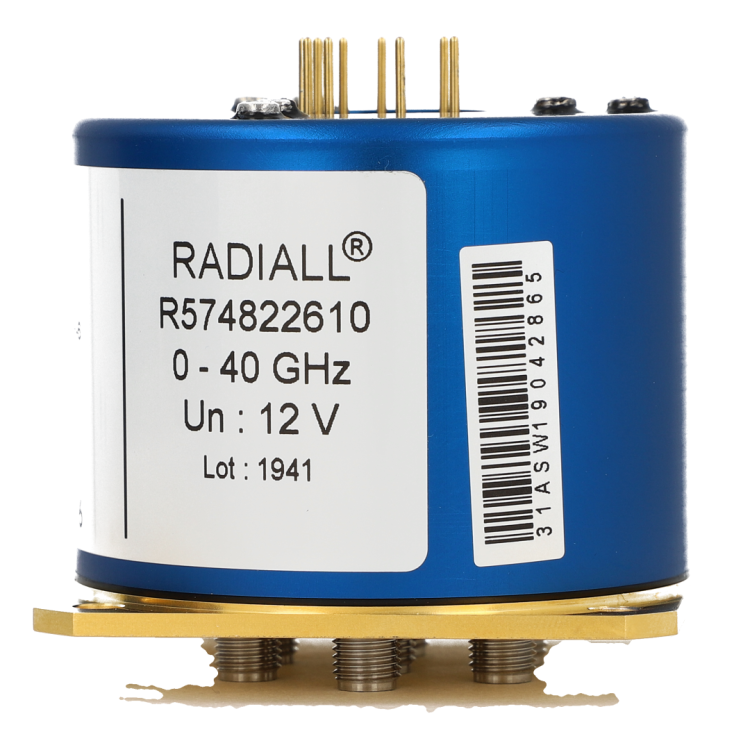 SP5T Terminated  Ramses SMA2.9 40GHz Latching Self-cut-off 12Vdc Diodes Pins Terminals