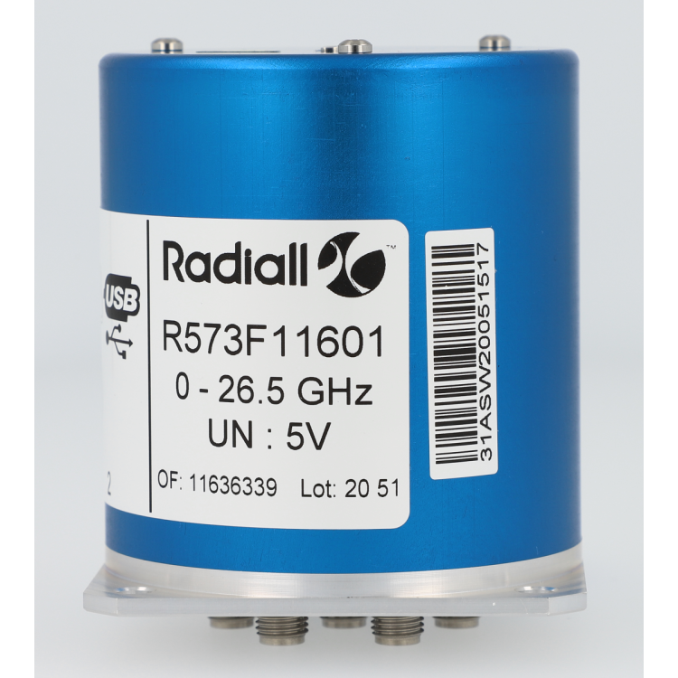 SP6T Ramses SMA 26.5GHz Normally Open Indicators 5Vdc USB receptacle