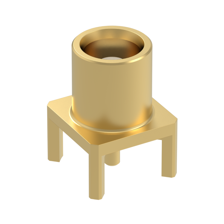 MCX / STRAIGHT JACK RECEPTACLE FOR PCB SOLDER LEGS