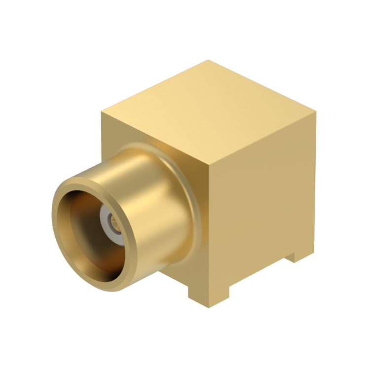 MCX / RIGHT ANGLE JACK RECEPTACLE FOR PCB SMT TYPE - REEL OF 100