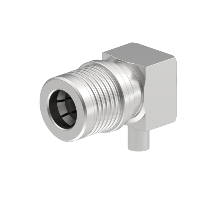 QMA / RIGHT ANGLE PLUG SOLDER TYPE CABLE .085