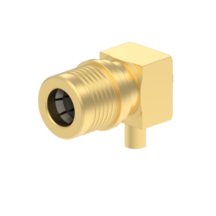 QMA / RIGHT ANGLE PLUG SOLDER TYPE CABLE .085