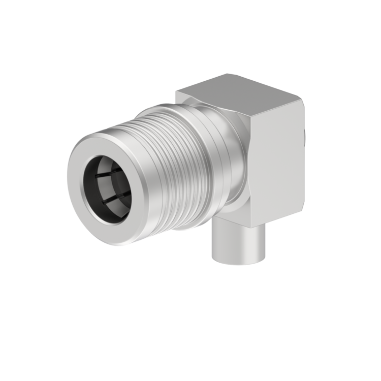 QMA / RIGHT ANGLE PLUG SOLDER TYPE CABLE .141