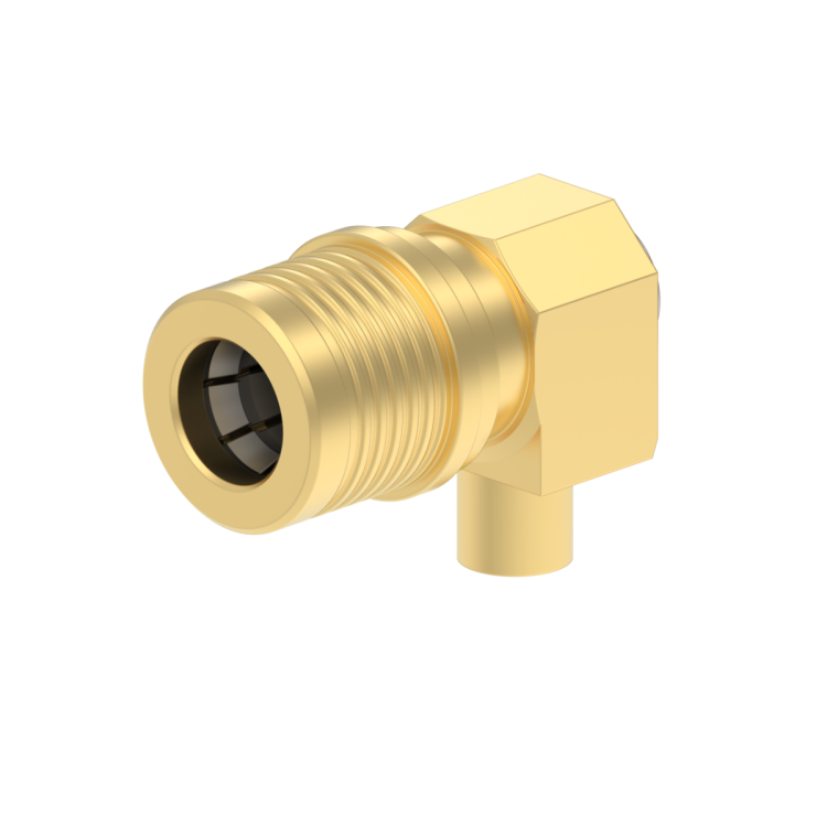 QMA / RIGHT ANGLE PLUG SOLDER TYPE CABLE .141