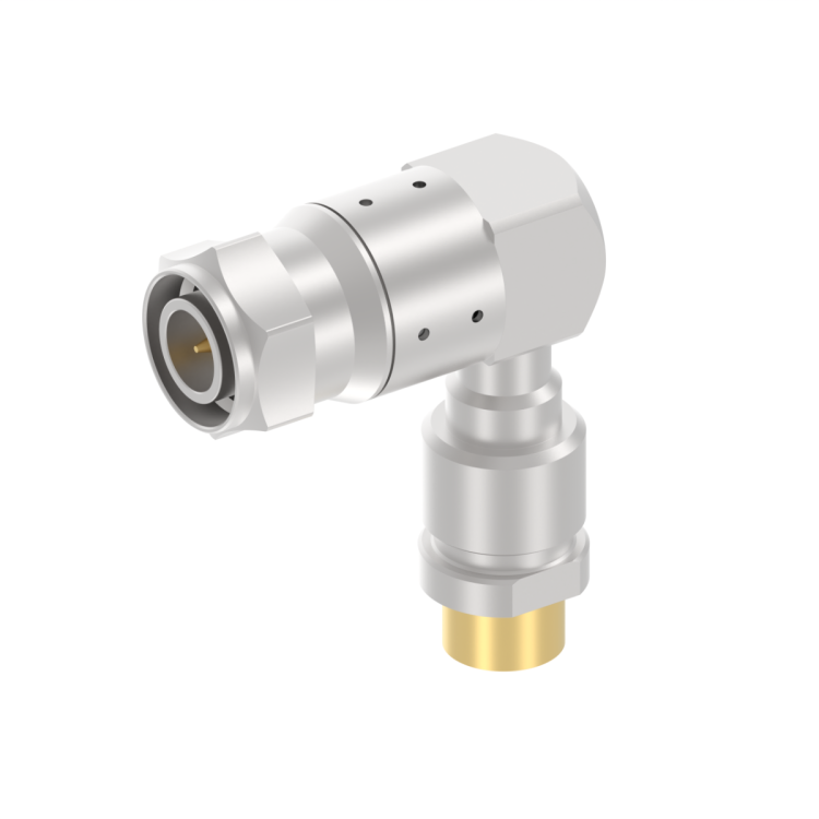 TNC SELF-LOCK / RIGHT ANGLE PLUG SOLDER TYPE CABLE SHF 8+8M