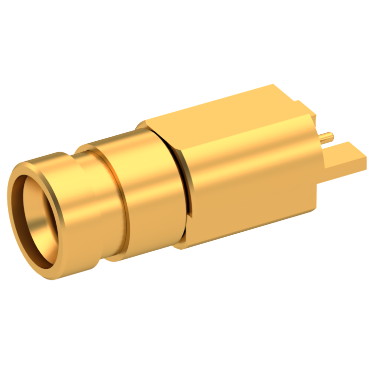 SMPM-LOCK / RECEPTACLE FOR PCB LIMITED DETENT