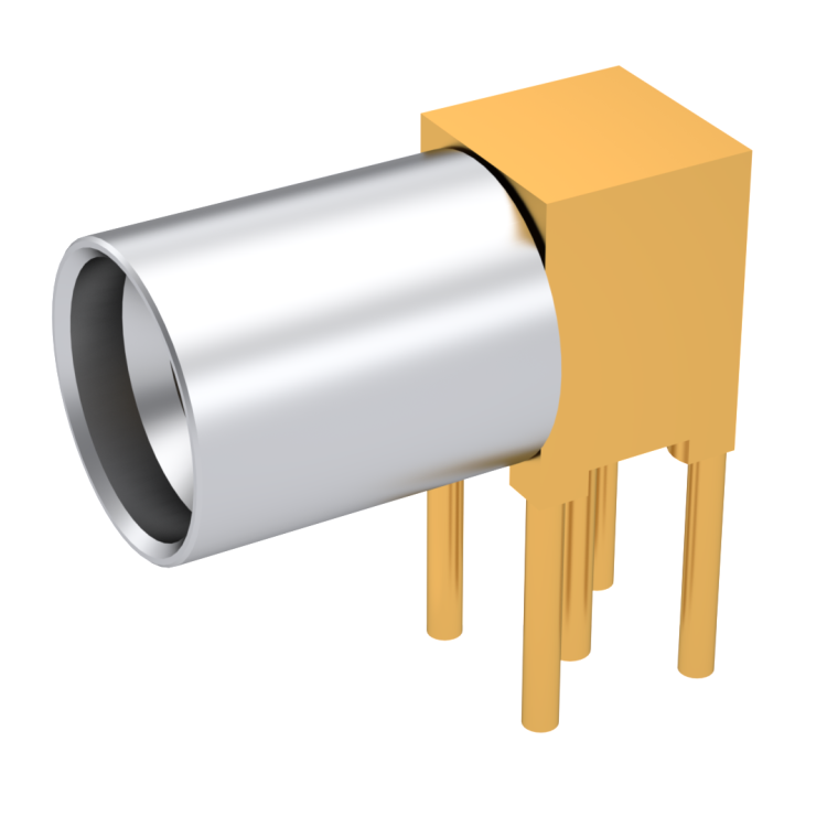 SMPS M RIGHT ANGLE RECEPTACLE FOR PCB LIMITED DETENT - SOLDER TYPE