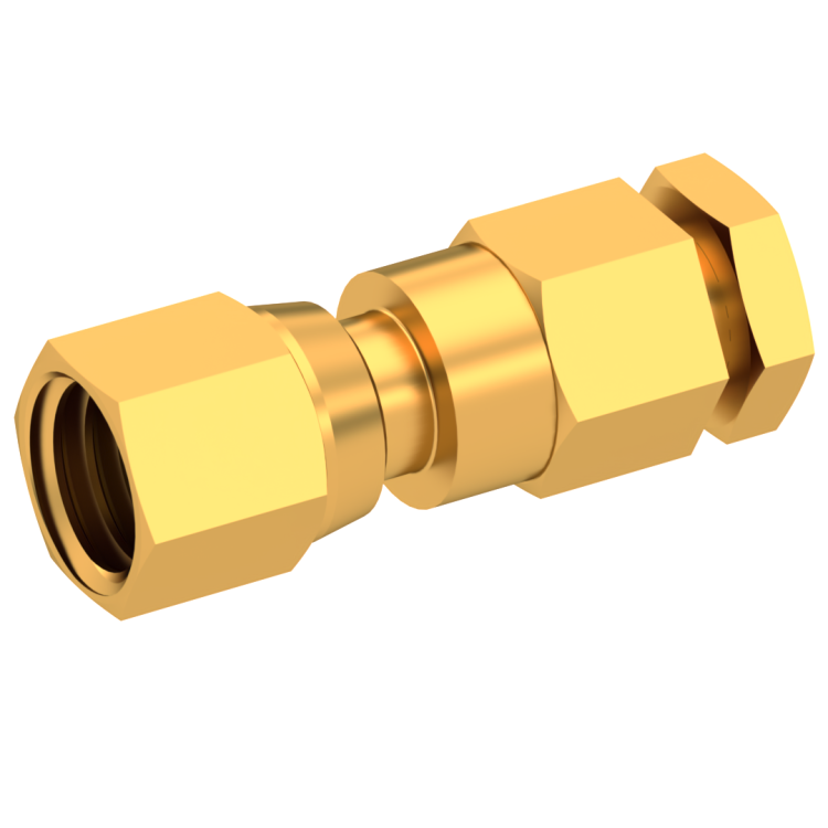 SMC / STRAIGHT PLUG FEMALE CLAMP TYPE FOR 2/50 D CABLE GOLD