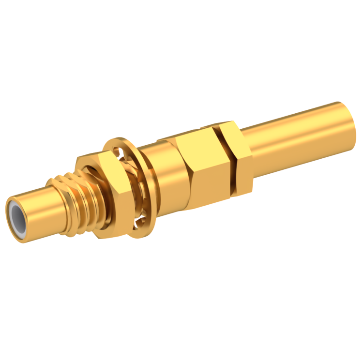 SMC / STRAIGHT JACK MALE CRIMP TYPE FOR 2/50 D CABLE GOLD