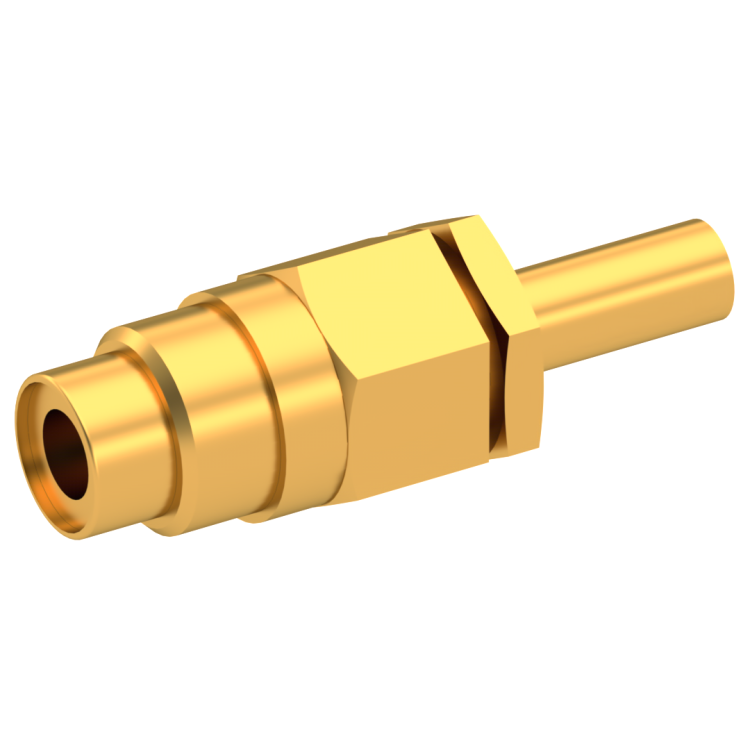 75 OHM / STRAIGHT JACK MALE CLAMP TYPE FOR 3.8/95 S GOLD