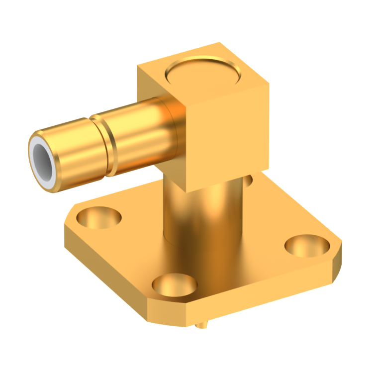 SMB / RIGHT ANGLE JACK RECEPTACLE MALE GOLD