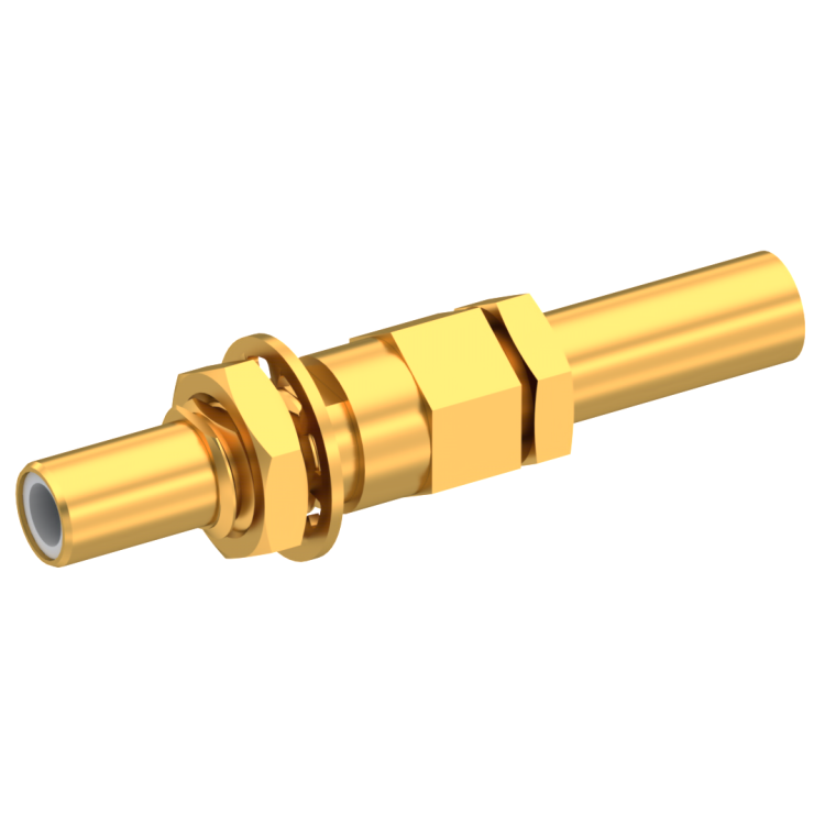 SLB / STRAIGHT JACK MALE CRIMP TYPE FOR 2.6/50 S CABLE GOLD