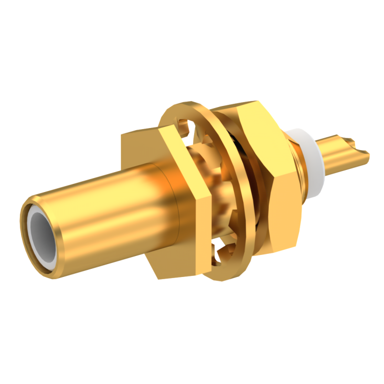 SLB / STRAIGHT JACK RECEPTACLE MALE GOLD FRONT MOUNT