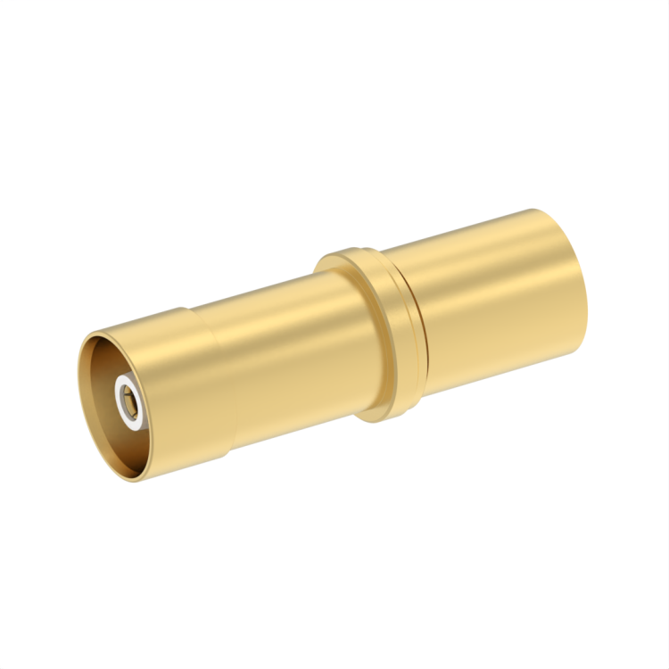 Size 1 Socket Coaxial Contact for RG214 RG225 Cable - Non Environmental - (DSX MIL SERIES)