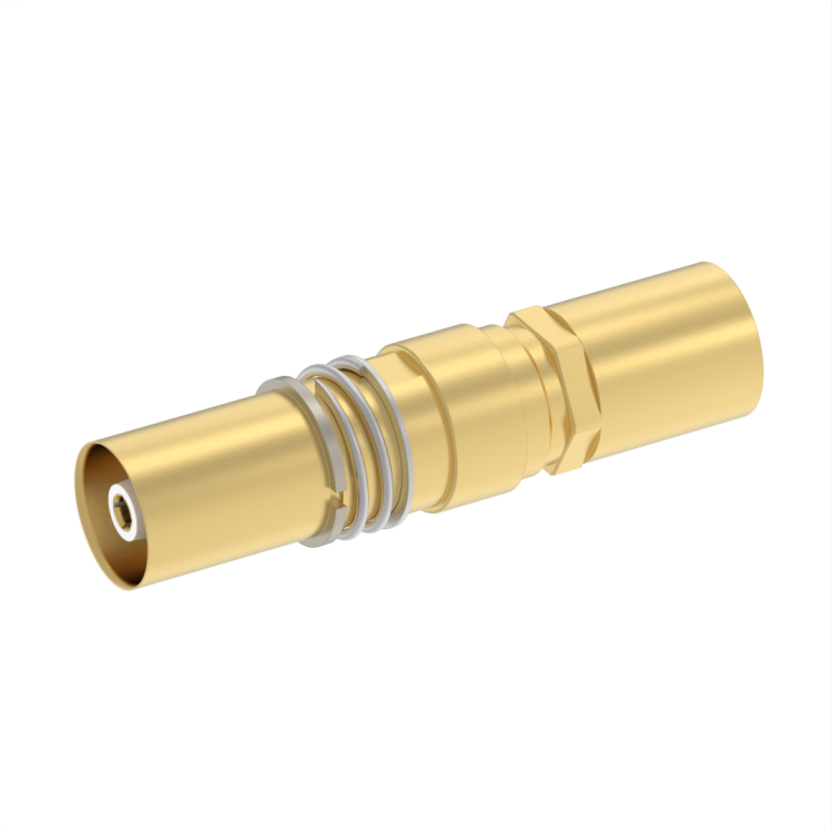 Size 1 (T CAS) Socket Coaxial contact for Fileca 1703.0093A cable - Non environmental -  ARINC 600 (NSX SERIES)