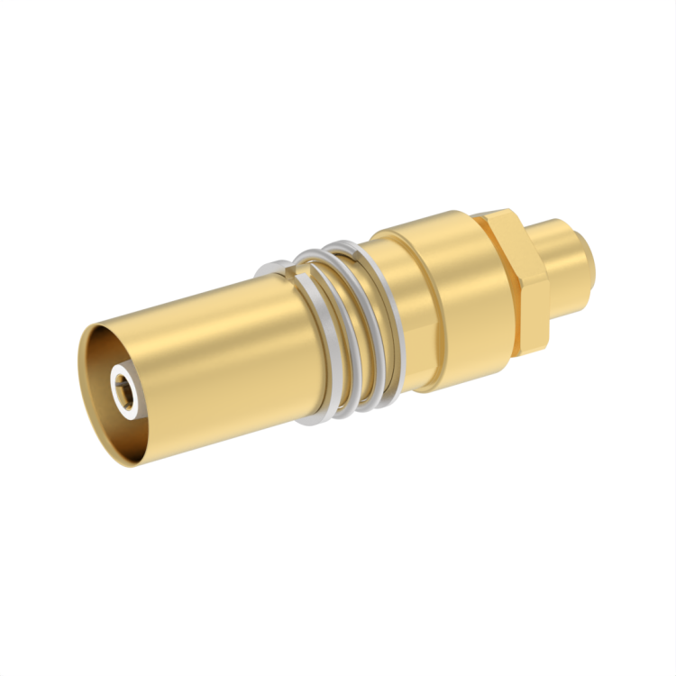 Size 1 (T CAS) Socket Coaxial contact for AA5887 (Times) cable - Non environmental - ARINC 600 (NSX SERIES)