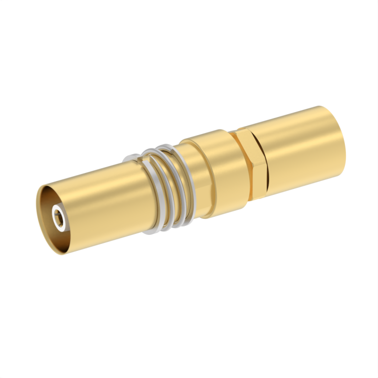 Size 1 (T CAS) Socket Coaxial contact for AA5886 (Times) cable - Non environmental - ARINC 600 (NSX SERIES)