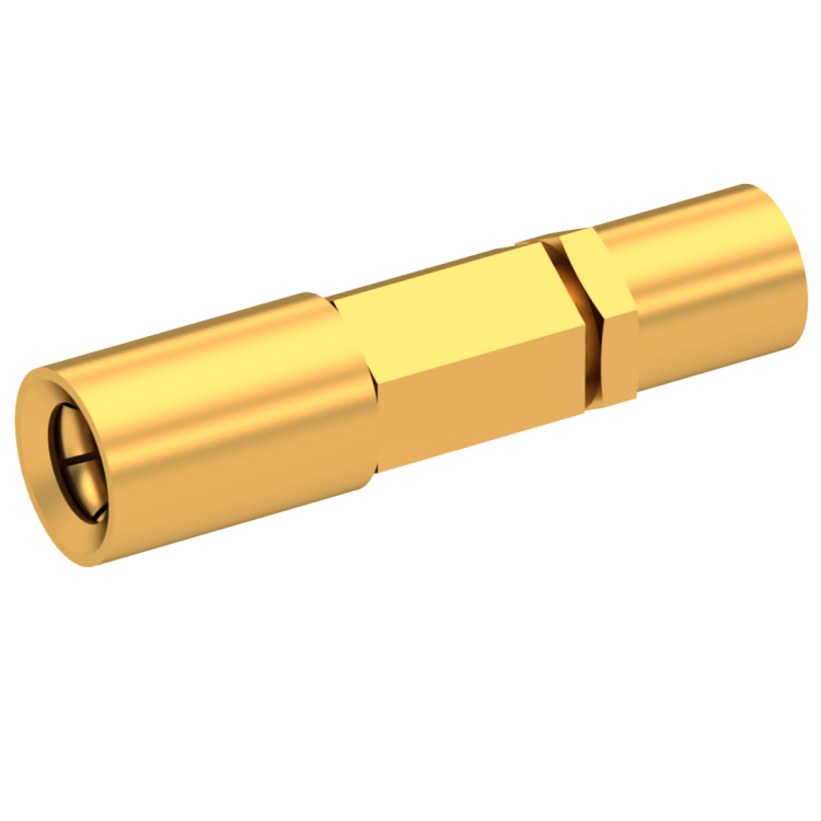 SSMB / STRAIGHT PLUG FEMALE CRIMP TYPE FOR 2.6/50 S CABLE GOLD