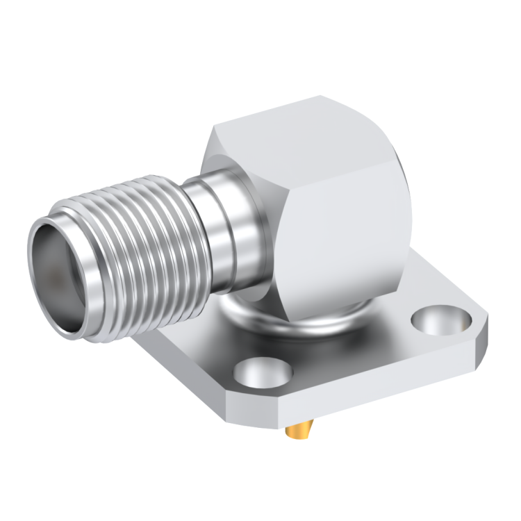 SMA / RIGHT ANGLE JACK RECEPTACLE FEMALE PASSIVATED LOW PROFILE