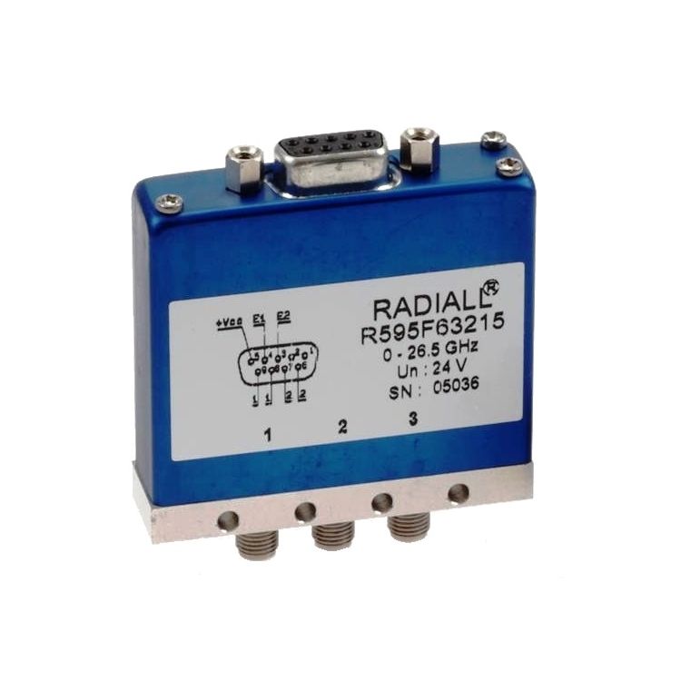 SPDT terminated Platinum SMA 6GHz Latching Indicators 15Vdc Positive common D-sub connector
