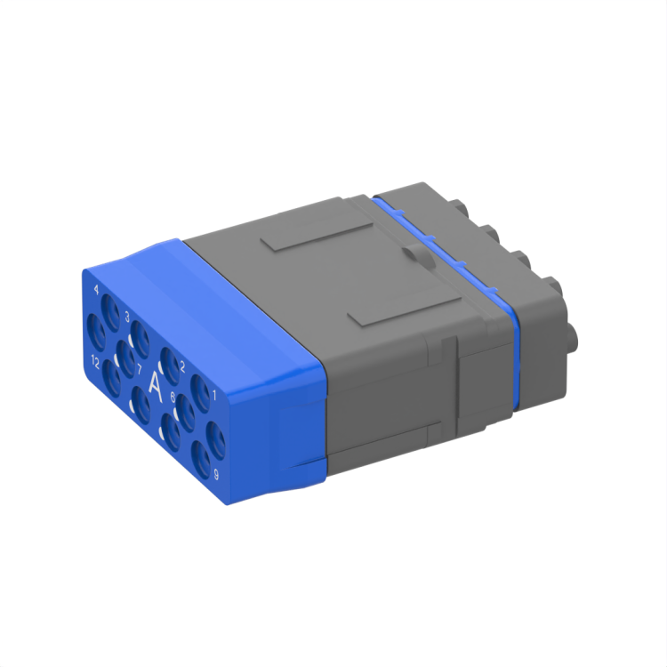 Socket insert (with sleeve holder), hybrid, 6 LUXCIS contacts and 6 electrical contacts, for EPXB