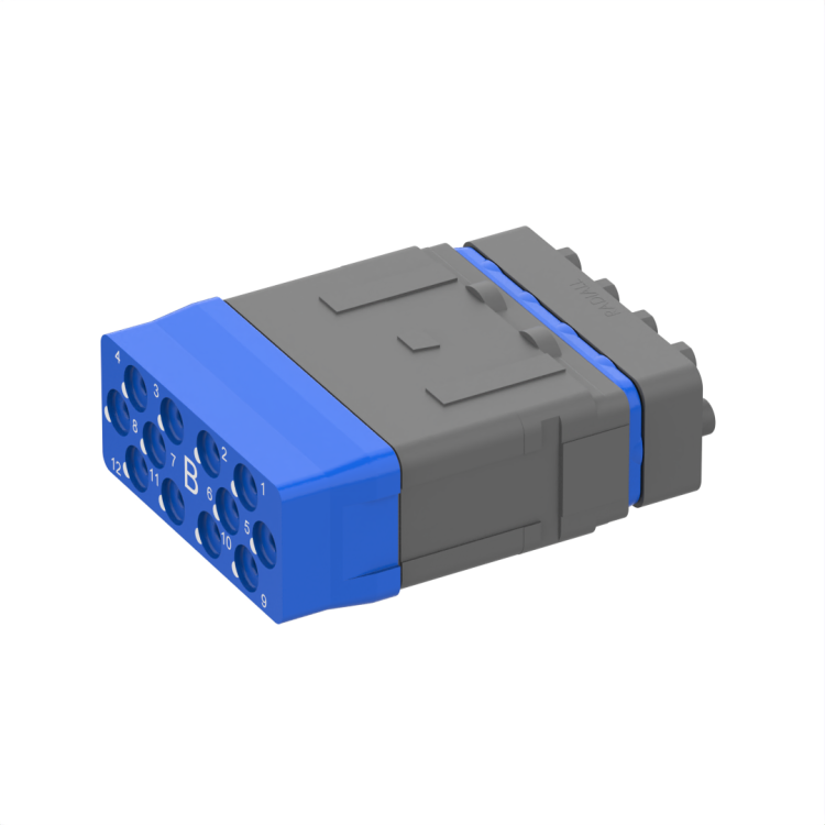 Socket insert (with sleeve holder), 12 LUXCIS contacts for EPXB