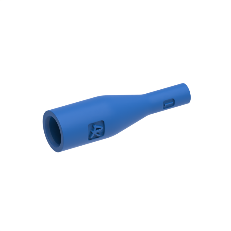Blue boot for LC plug, cable 0.9mm