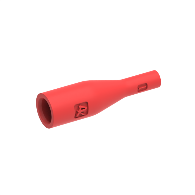 Red boot for LC plug, cable 0.9mm