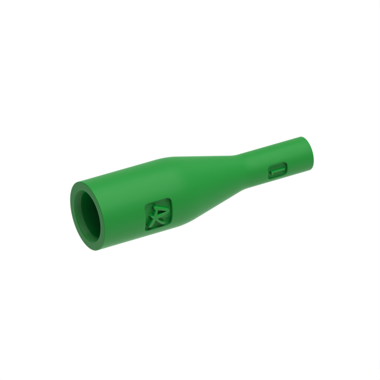 Green boot for LC plug, cable 0.9mm