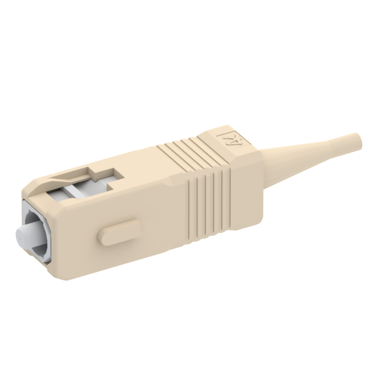 SC PC simplex plug MM128µm for cable 0,9mm