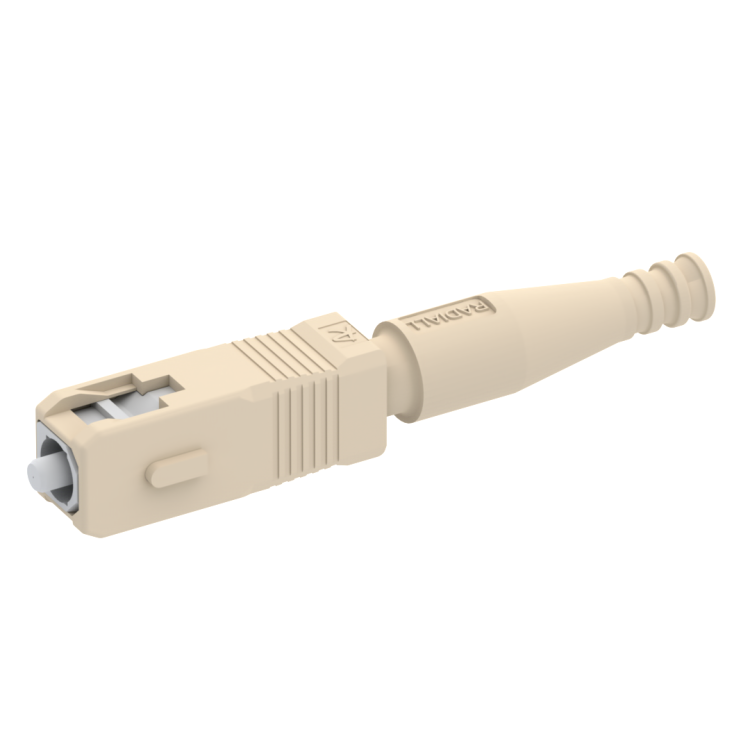SC PC simplex plug MM128µm for cable 2mm