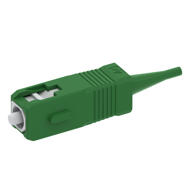 SC APC simplex plug SM126µm for cable 0,9mm