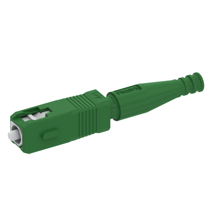 SC APC simplex plug SM126µm for cable 2mm