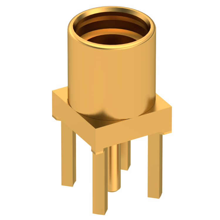 MMCX / STRAIGHT JACK RECEPTACLE FOR PCB SOLDER LEGS