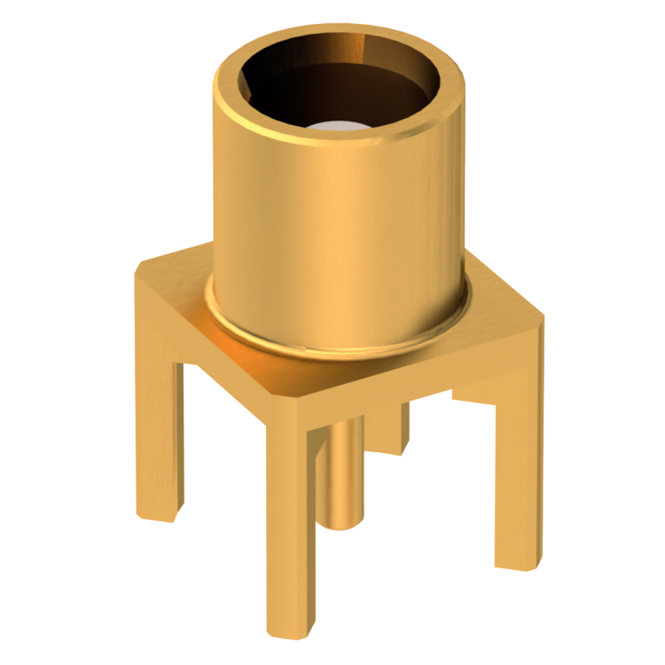 MCX / STRAIGHT JACK RECEPTACLE FOR PCB SOLDER LEGS