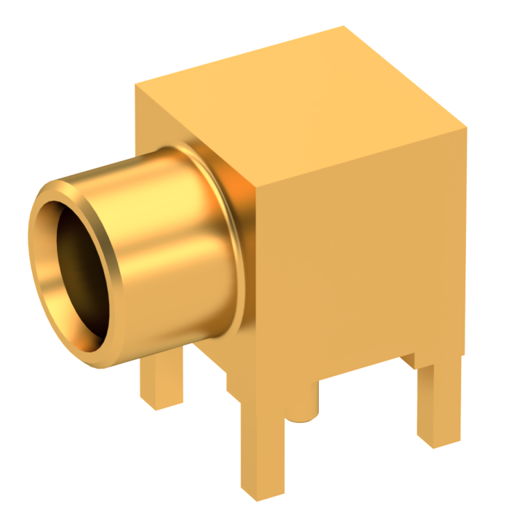 MCX / RIGHT ANGLE PCB RECEPTACLE SOLDER LEGS