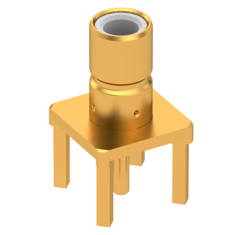 SMB / STRAIGHT JACK RECEPTACLE FOR PCB SOLDER LEGS