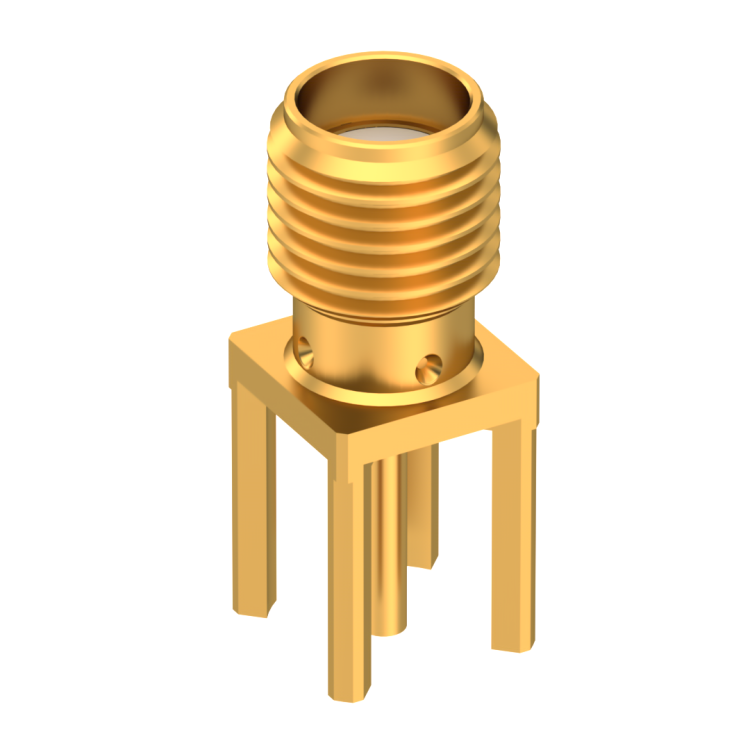 SMA / STRAIGHT JACK RECEPTACLE FOR PCB SOLDER LEGS