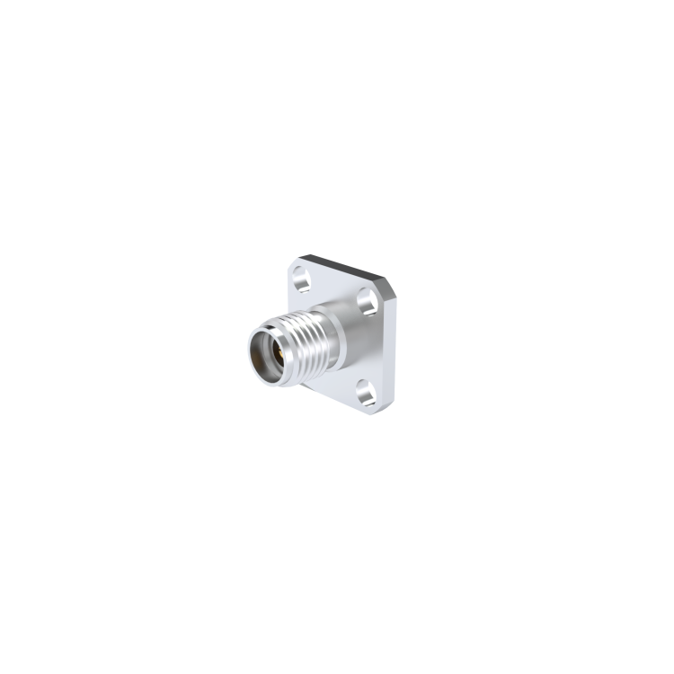 SMA 2.9 / UNIVERSAL SQUARE FLANGE RECEPTACLE FOR PIN 0.3MM