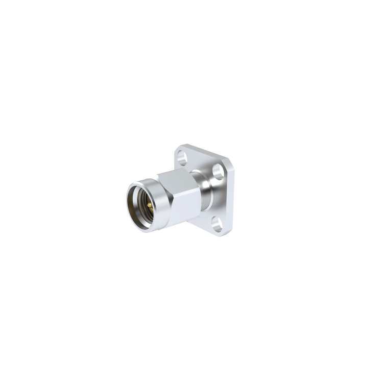 SMA 2.9 / SQUARE FLANGE MALE RECEPTACLE FOR PIN 0.3MM